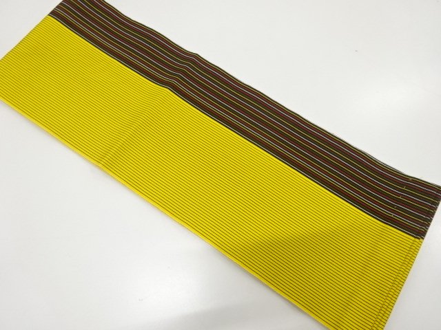 JAPANESE HANHABA OBI / CHIKUZEN HAKATA / WOVEN STRIPE